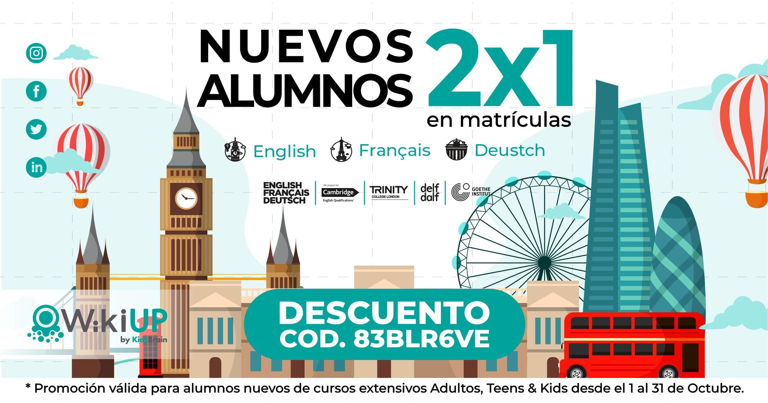 2X1 EN MATRICULACION WIKI UP